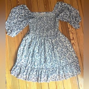 Super Natural by Secret Mission boutique blue floral dress